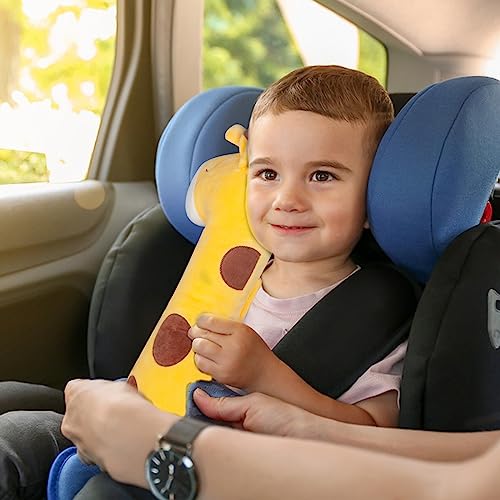 Pinkgarden Seat Belt Pillow for Kids Soft Plush Seatbelt Cover Cushion with Neck Support - Image 3
