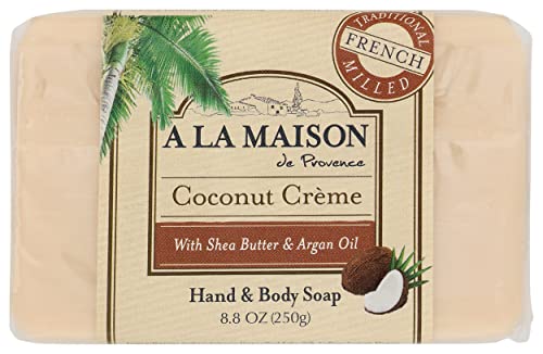 A La Maison Coconut Creme Soap, 8.8 Ounce