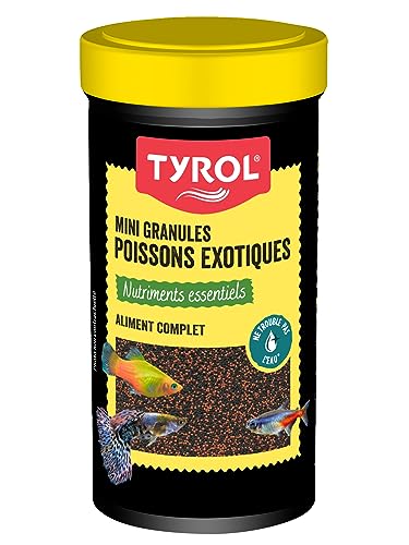 Tyrol - Mini-Granulés pour Poissons - Nourriture Poisson Aquarium - Nourriture pour poissons Complète à base d'Ingrédients de Qualité - A base de...