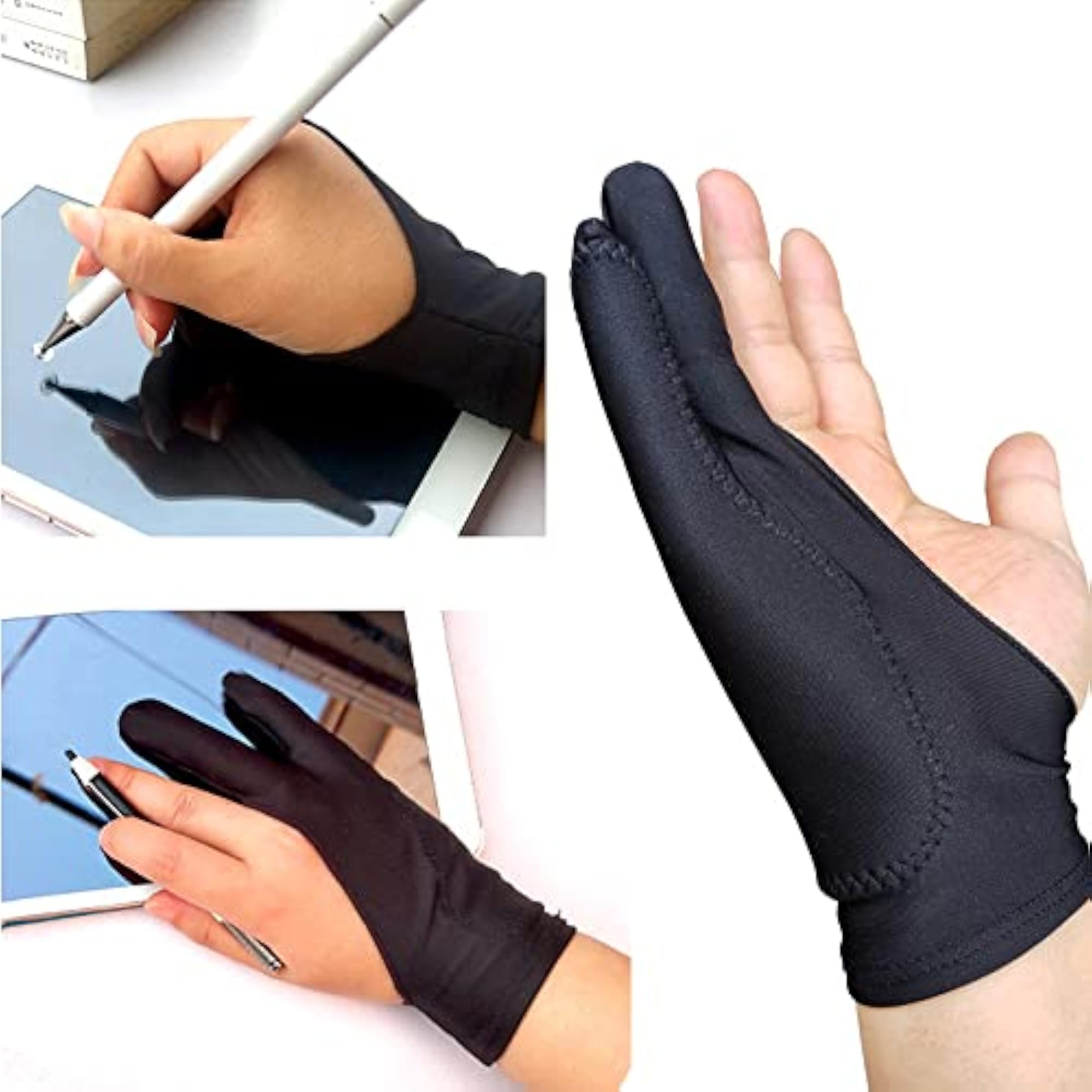 Spandex Artist Glove for Graphic Tablets, Drawing Mitt
