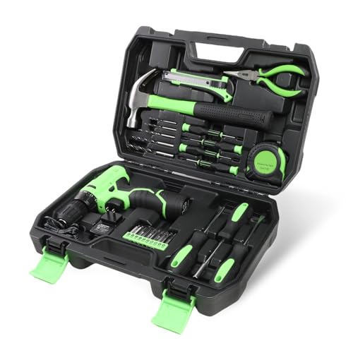 Kit de herramientas combinado 27 piezas con taladro 12V