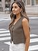 LILLUSORY Sweater Vest Women Dressy Button Up Sweater Tank Tops 2025 Knit Work Business Casual Outfits DeepCamel S