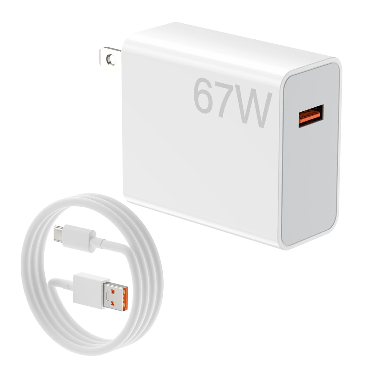 67W For Xiaomi Charger Turbo Fast Wall Block for Xiaomi Mi 15 14 13 12 14t 12t 12s 10 Pro Lite Redmi Note K80 K60 K50 11 11s 12 Pro Plus Poco F5 X5 F4 X4 Gt Black Shark 3 4 5 Pro Hypercharge 5ft Cable
