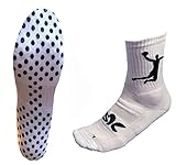 Herren Sportsocken Anti-Rutsch Strümpfe Handballsocken Handballstrümpfe 43-46 (as3, numeric, numeric_43, numeric_46, regular, regular, Weiß, 43-46)