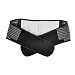 Pixnor Portable Adjustable Elastic Infrared Self-heating Magnetic Therapy Back Waist Support Lumbar Brace Belt Double Pull Strap Lower Pain Massager - Size XL (Black)