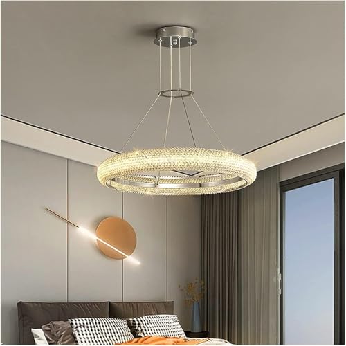 Chandelier de luxe chrome light pour sublimer un plafond bas avec élégance
