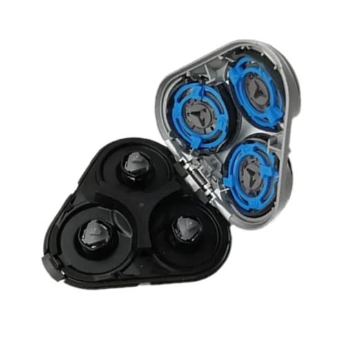 PEJVKCEJ Cabezal De Afeitado De Repuesto Lavable Compatible con Philips S5000, S5370, S5571, S5420, S5140, S5078, S5077, S5050, S5082, S5380 Y S5400.(Silver)