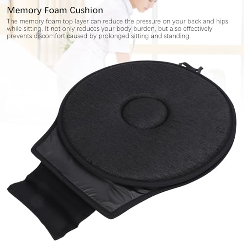 Coussin pivotant 360 en mousse à mémoire de forme noir
