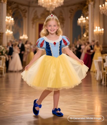 Image of PHIRAMIN Toddler Flower Girl Glitter Dress Shoes Little Girl Ballet Flats Bow Wedding Party