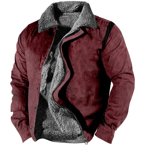 Manteau solde col revers hommes veste chaude coupe-vent hiver