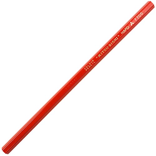 Lápices de colores Mitsubishi No.7700, rojo, docena miniatura 4