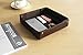HofferRuffer Vanity Tray, Catchall Tray, Valet Tray Organizer, Box Storage Desktop Organizer with Top Notch PU Leather for Change, Coin, Key, Phone, 8
