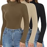Soft Layers of Warmth: On chilly winter mornings, slip into the quiet luxury of these fleece-lined turtle necks tops for women—crafted from a soft polyester-spandex blend that insulates like a gentle embrace. The fabric is thick enough to block the c...