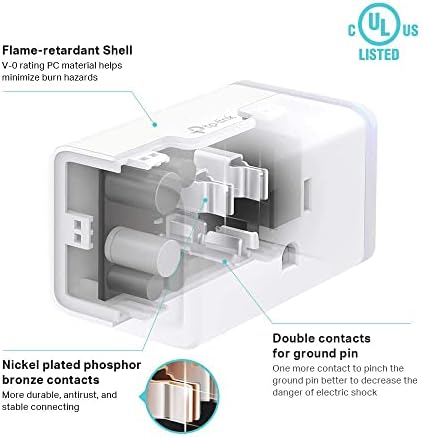 Kasa Smart Plug Mini by TP-Link (HS103P2) - Smart Home WiFi Outlet Works with Alexa, Echo and Google Home, No Hub Required, Remote Control, 2.4GHz WiFi Required, 15 Amp, UL Certified, 2-Pack, White - 5
