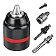 Schnellspannbohrfutter 1.5-13mm 1/2-20UNF Bohrfutter Adapter mit SDS-Adapterzubehör, 1/2 Schlüsselhülse, SDS-Schaft, 1/4 Sechskantschaft, Bohrfutter für Schlagschrauber