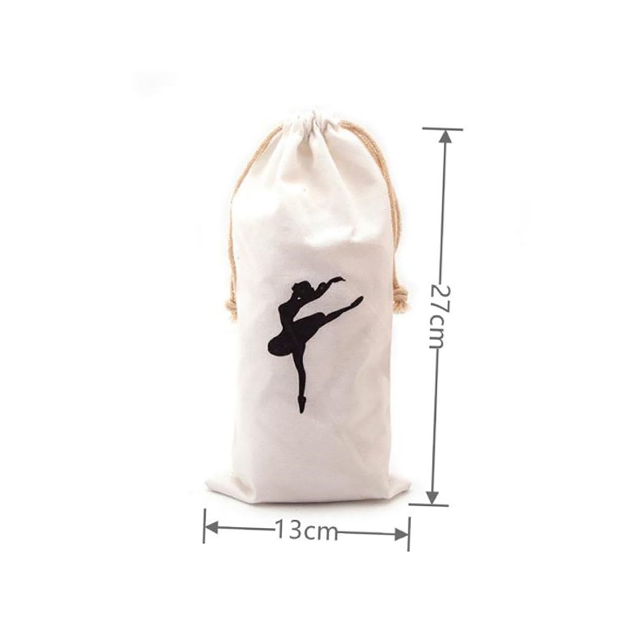 iplusmile 2 pezzi Borsa per Scarpette da Ballo in Tela Traspirante con Coulisse per Ragazze Ballerine Custodia Leggera per Scarpe da Punta Accessorio Danza Pratico e Facile da Pulire
