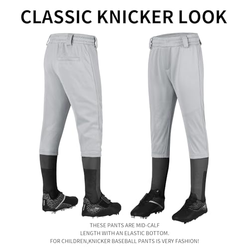 QBK 2T/3T/4T/5T to Youth Toddler Boys Knicker Baseball Pants Girl Softball Pants Kids Tee Ball Pants - Image 3