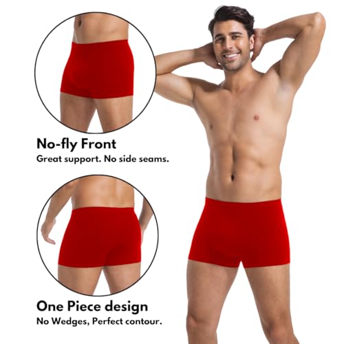 Men's Cotton Trunks Soft Stretch Underwear Comfort Fit Boxer Brief Style 2-Pack2
