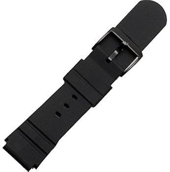 Amazon | 交換ベルト取付幅25mm x 21mm ブラックバックル 時計