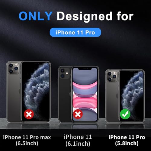 Coque magnétique iPhone 11 Pro antichoc compatible MagSafe avec dos mat rose