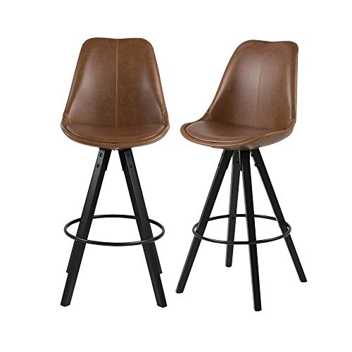 Selsey Sgabello da bar marrone, 48,5 x 111,5 x 55