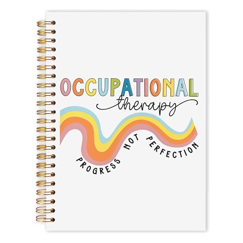 Journal d'ergothérapie carnet de notes Progress Not Perfection couverture rigide pour femme