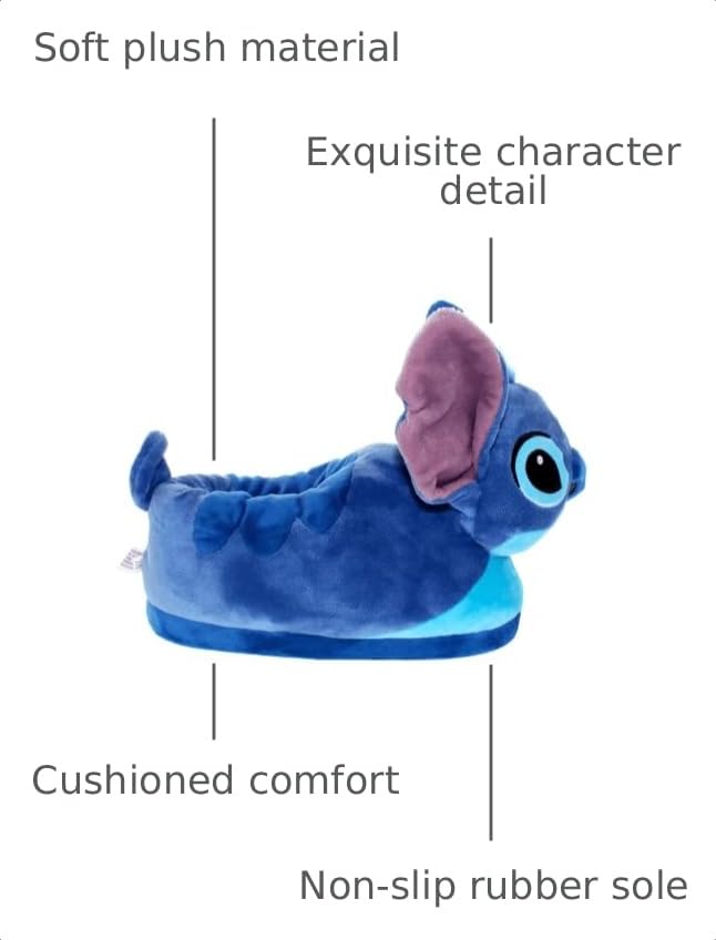Image of Happy Feet Slippers Officially Licensed Disney and Pixar Character, Figural Slippers for Men, Women, Kids, As Seen on Shark Tank