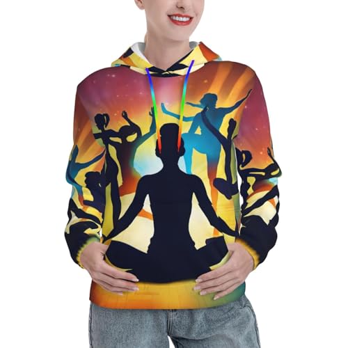 Sweat à capuche gymnastique à coupe ajustée et poche kangourou pratique