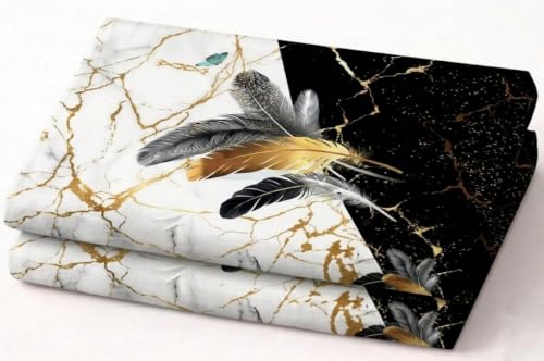 Image of 7D Digital Printed King Size Bedsheet with 2 Pillow Covers | Soft Premium Cotton Feel Microfiber Double Bed Bedsheet | Wrinkle Free & Fade Resistant | (DigitalPunk, King Size - 90 x 100)