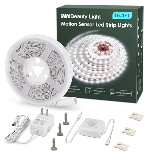 Tira LED blanca cálida con mando RF y sensor de movimiento miniatura 6