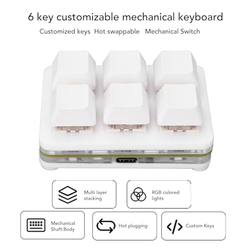 Teclado Gamer Seroundery8vt7x5fca-11 USB-C Mecánico RGB miniatura 2