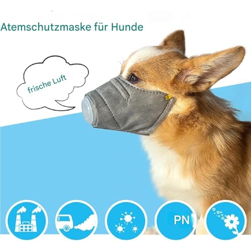 Hunde Maulkorb - Atmungsaktiv Netz Beißschutz, 30 cm Weich Mundschutz, S M L Verstellbar Riemen | Sicher Anti Giftköder Zubehör Gegen Bellen Lecken Für Training Spazieren Park Reisen Welpen