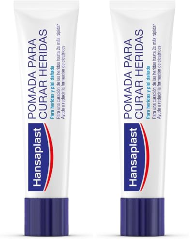 Hansaplast Pomada para Curar Heridas, crema cicatrizante sin fragancia, pomada para heridas y piel dañada que reduce el riesgo de cicatrices, 1 x 20 g (Paquete de 2)