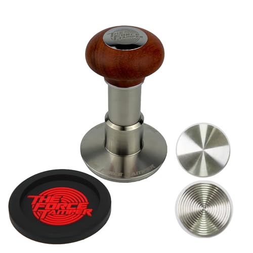 The Force Tamper-Espresso Coffee Tamper Coffee Press Tool Food Grade Stainless Steel Base Extend Set (Jelly, 58.35mm)