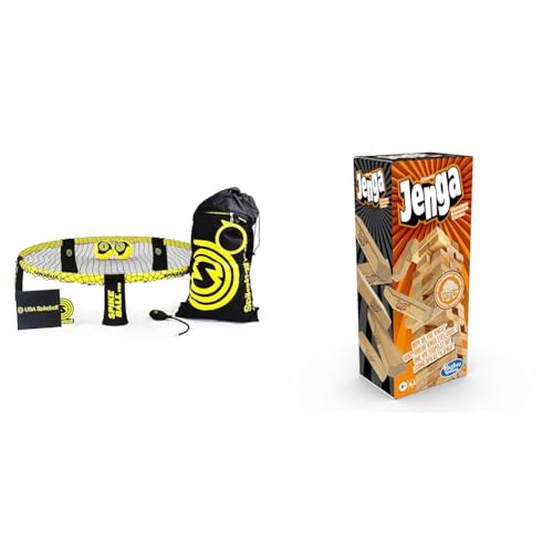 Spikeball Pro Kit - Mit verbessertem & Hasbro Gaming Jenga Classic,...
