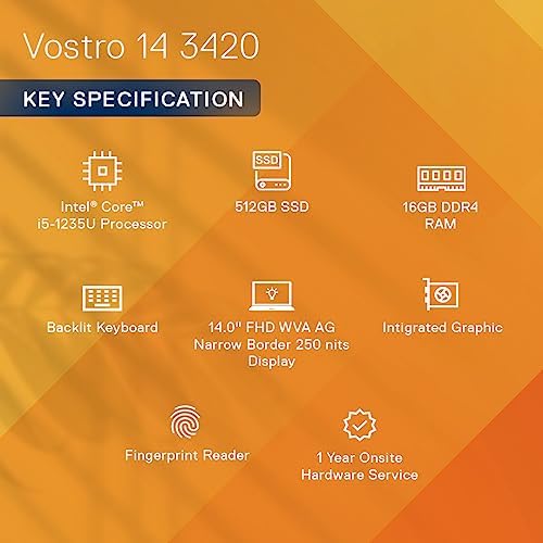 Dell 14 Laptop, Intel Core 11th Gen i3-1115G4/ 8GB/ 512GB /14.0"(35.56cm) FHD Display with Comfort View/Windows 11 + MSO'21/15 Month McAfee/Spill-Resistant Keyboard/Carbon Black Color/1.48kg - Image 4