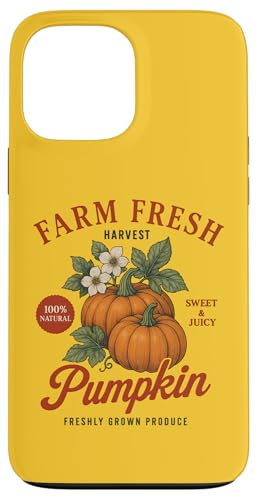 Farm Organic Pumpkin Fresh Farmer's Market Vintage Fall �X�}�z�P�[�X iPhone 13 Pro Max �p