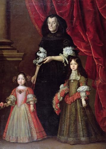 Affiche Maria Ludovica DeMedici par Justus Sustermans portrait sur toile 60x90cm