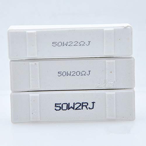 2pcs/lot Wound Ceramic Cement Resistor 50W 8 Ohm ±5%.