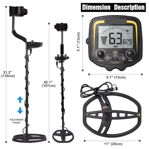Pinpointer et détecteur de métaux souterrain pour trouver de l'or à 2,5 m - 5
