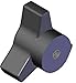1.75 dia., 5/16-18 thds., Black Phenolic Three Prong Plastic Knobs Steel Insert w/Knob-Lok Thru Hole (1 Each)