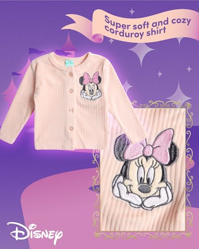 Disney Baby Girls Take Me Home Set - 5 Piece Minnie Mouse Bodysuit, Shirt, Pants, Hat, Socks - Newborn Infant Essential, 0-9M3