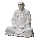 Trump Resin Figur, Donald Trump Resin Buddha Statue, handgefertigtes Souvenir zum Meditieren Zen Model Trump, geeignet für Auto, Schreibtisch und Wohnkultur