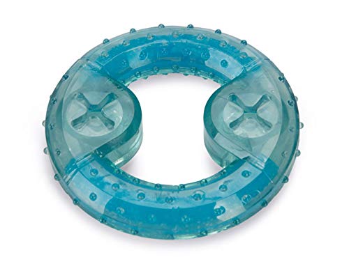Beeztees Welpe Kühlbeißring Lou, Hundespielzeug, Blau, 10x10x2,3