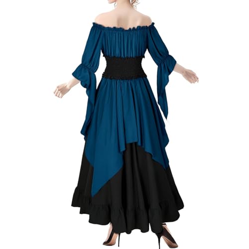 Robe gothique élégante à lacets style médiéval chic