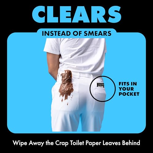 Image of DUDE Wipes Double Deuce Unscented Travel Wipes - 2 Wipes per Pack (40 packs, 80 Count) - On-The-Go Adult Flushable Wipes for Sensitive Skin - Infused with Vitamin E and Aloe - Septic and Sewer Safe