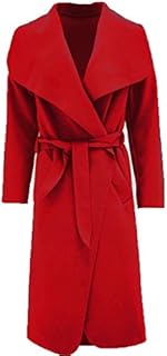 NEW LADIES KIM KARDASHIAN INSPIRED OVERSIZED WATERFALL BELTED COAT JACKET