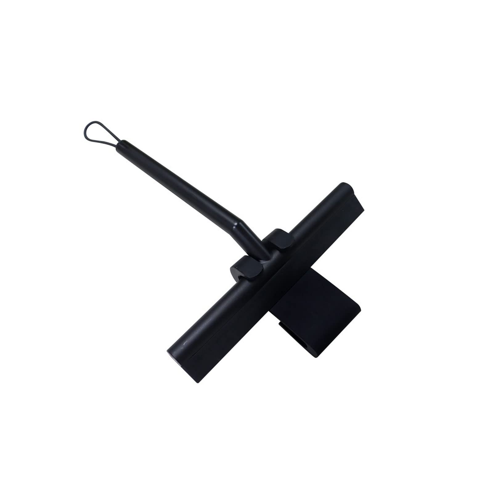Rasquetas para Ducha, Escobilla de Ducha Limpiacristales Rascador Metal Silicona Negro Blanco(Black)