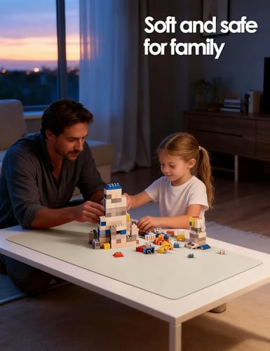 Image of YSAGi Leather Desk Pad Protector, Office Desk Mat, Large Mouse Pad, Non-Slip PU Leather Desk Blotter, Waterproof Laptop Desk Writing Pad for Office and Home (23.6 inch x 13.8 inch, Eggshell)