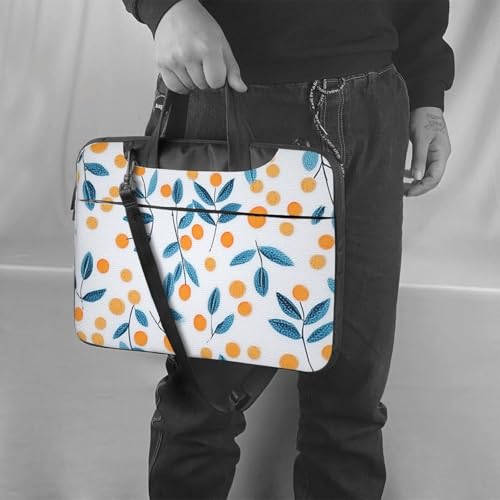 Bolso para portátil impermeable 13 pulgadas naranja y azul miniatura 2